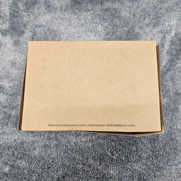 Coach Corner Zip Wristlet SIG PVC leather  F58035 Strap Khaki Black new open box - Picture 6 of 16